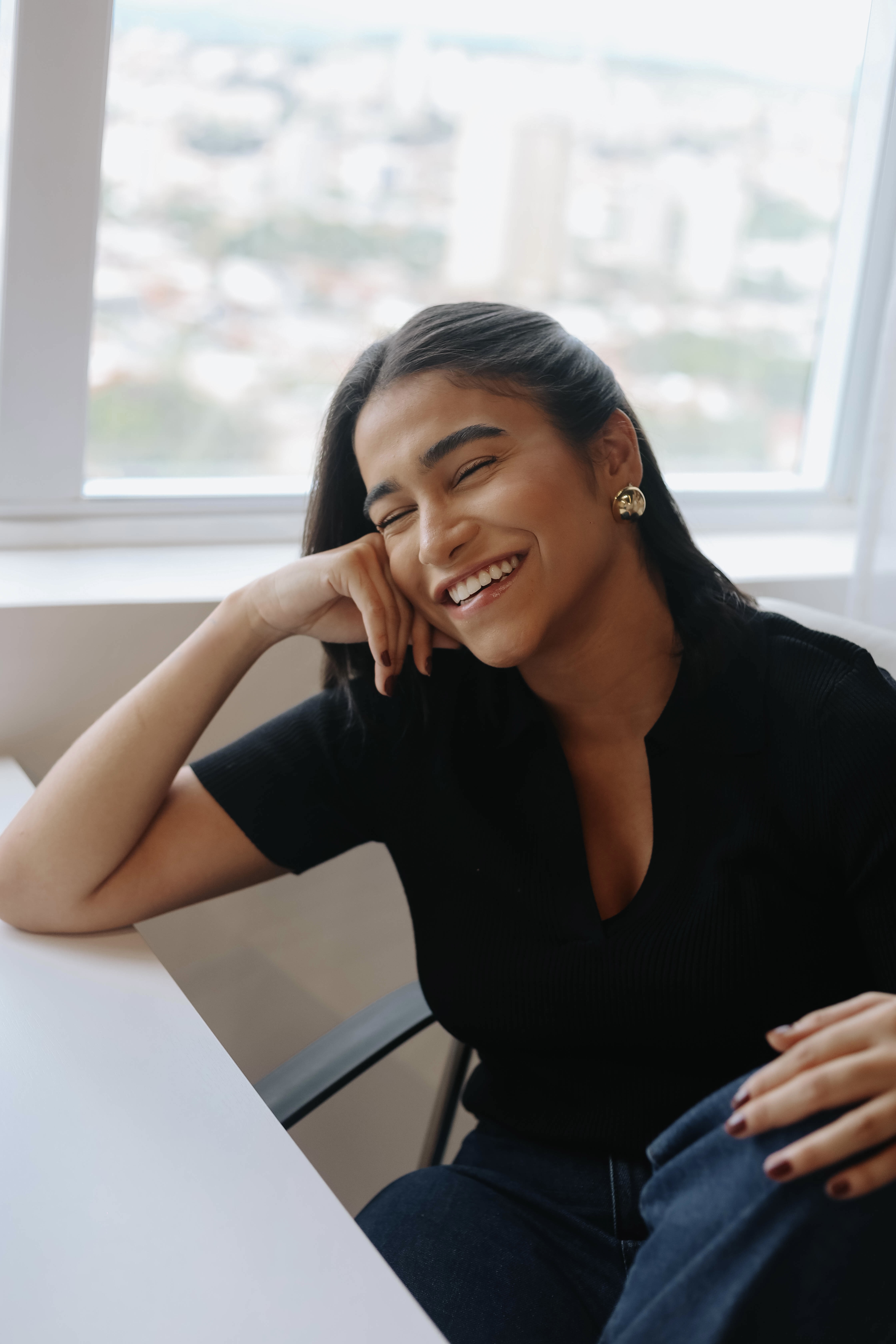 Maria Eduarda Moreno — Psicóloga clínica sorrindo